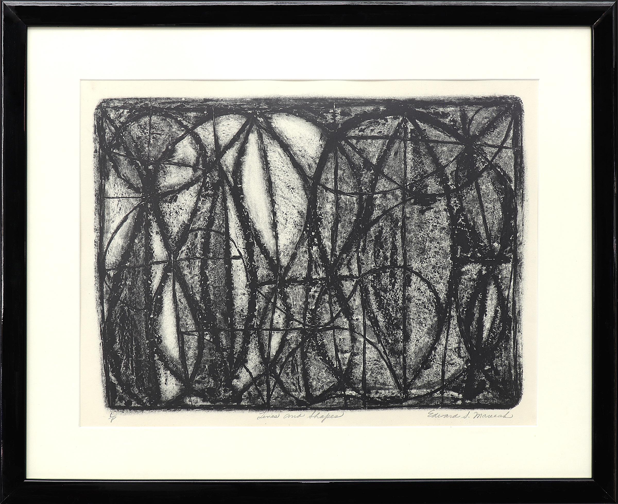 Lithograph on paper by Denver artist Edward Marecak (1919-1993) titled 