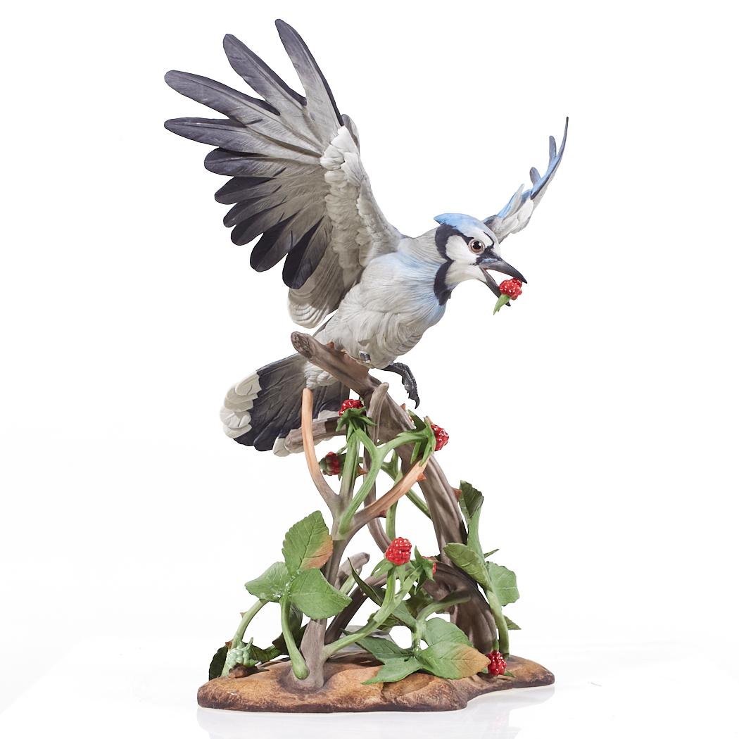 Edward Marshall Boehm Porcelain Blue Jay

This sculpture measures: 14 wide x 8.5 deep x 17.75 high

We take our photos in a controlled lighting studio to show as much detail as possible. We do not photoshop out blemishes. 

We keep you fully