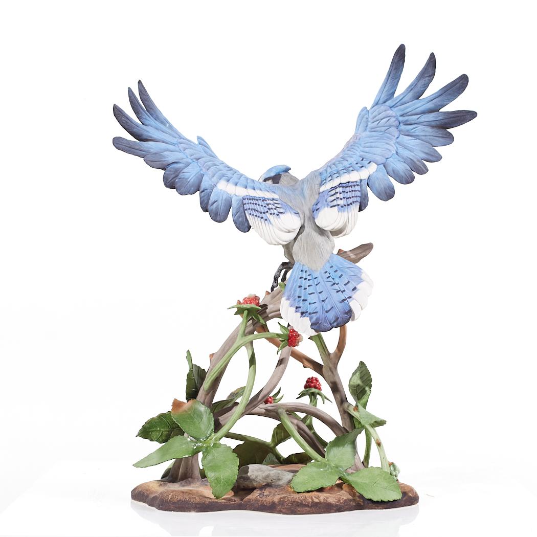 Contemporary Edward Marshall Boehm Porcelain Blue Jay For Sale