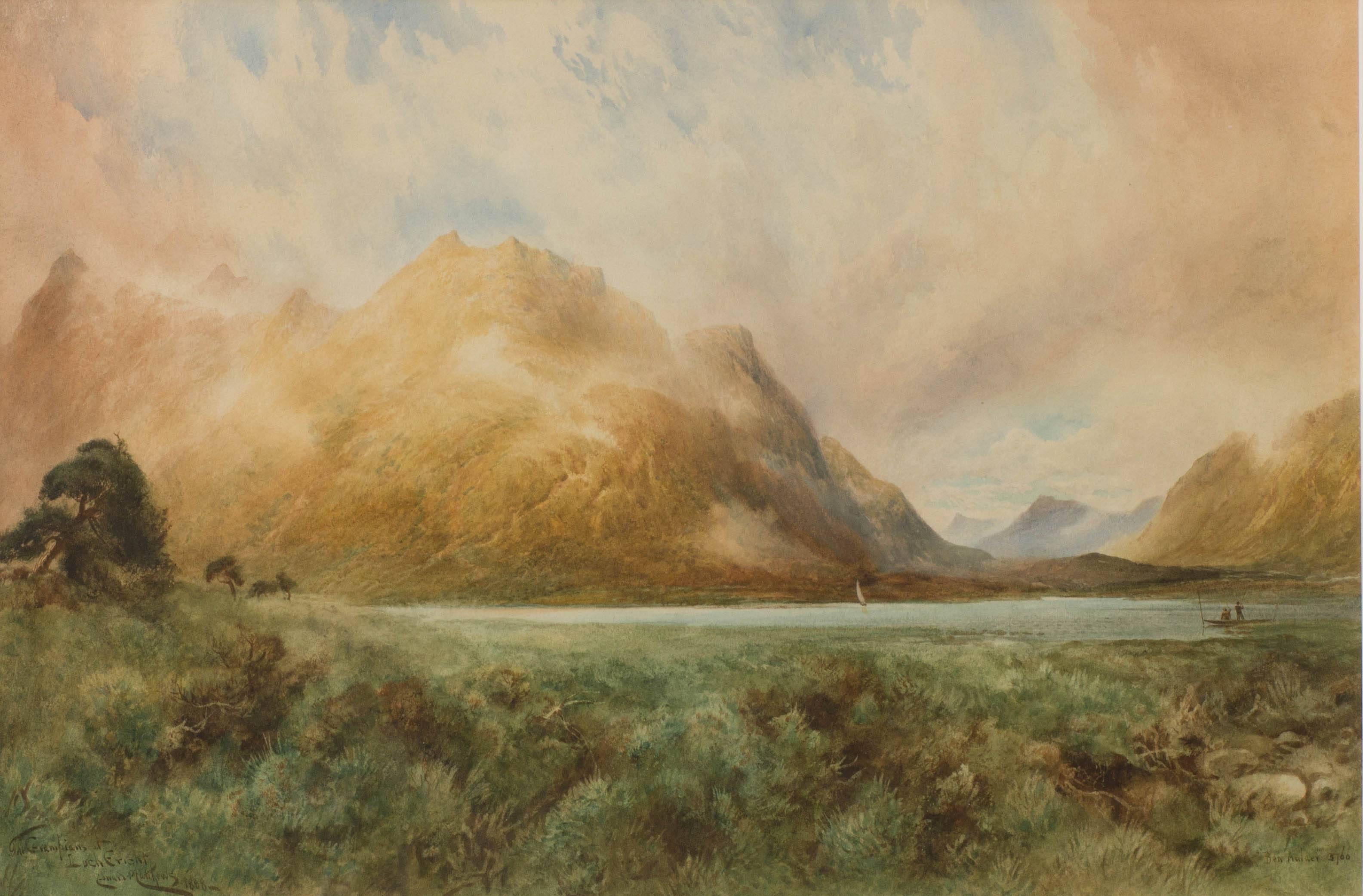 The Grampians from Loch Ericht - Painting by Edward Matthews