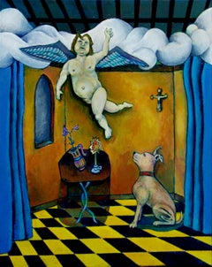 Nearer to Dog Are Thee, Original Painting
