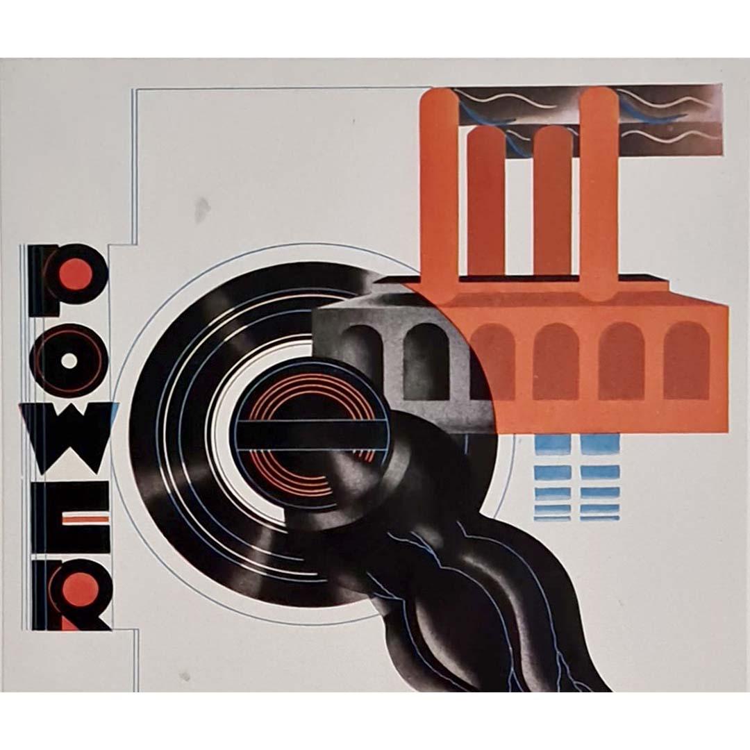 Cartel original de 1930 de Edward McKnight Kauffer para el metro de Londres en venta 2