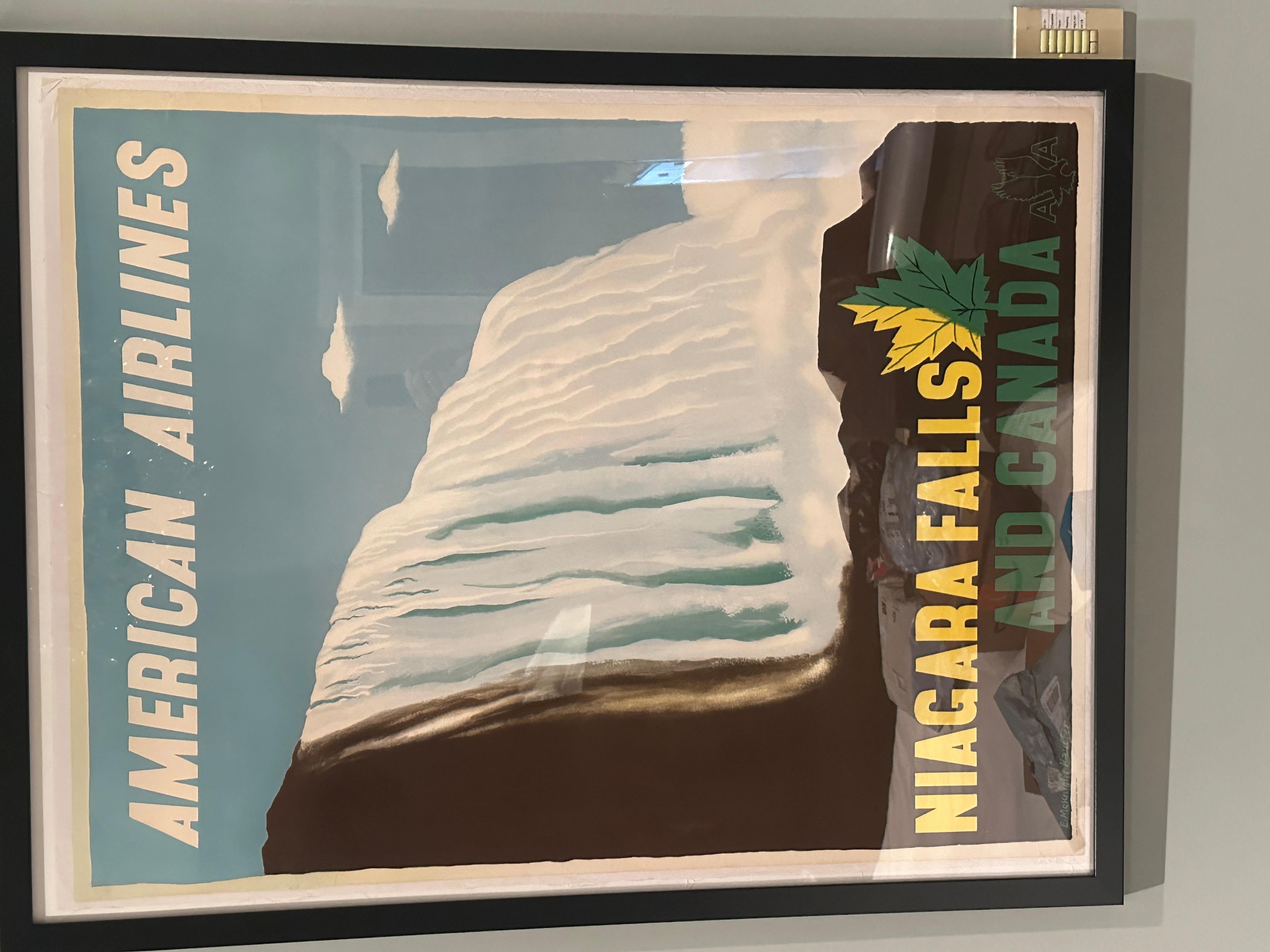 Vintage Poster American Airlines Niagara Falls Edward McKnight Kauffer For Sale 19