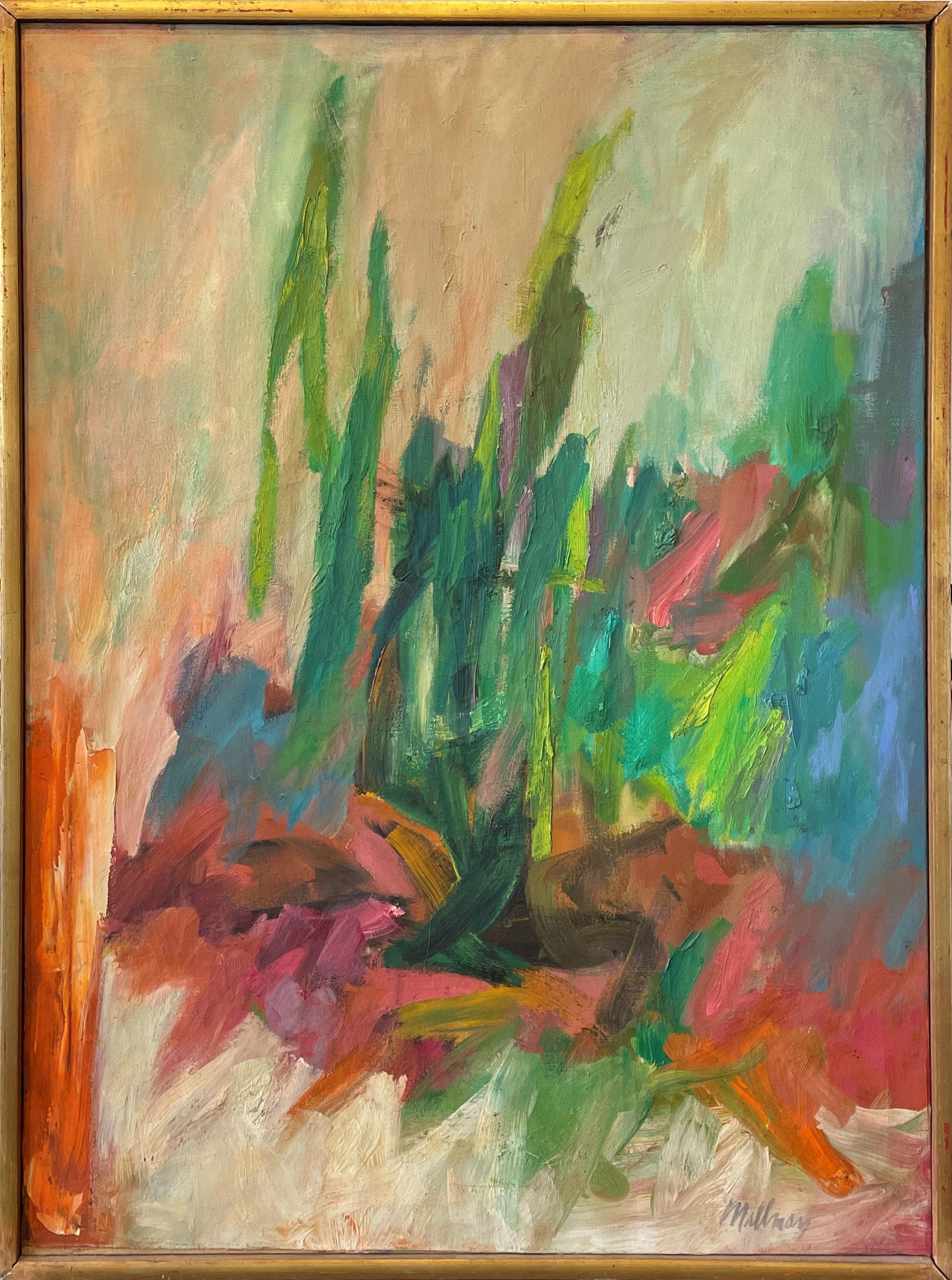 „Kandelaber“, Edward Millman, farbenfrohes Stillleben des abstrakten Expressionismus im Angebot 1