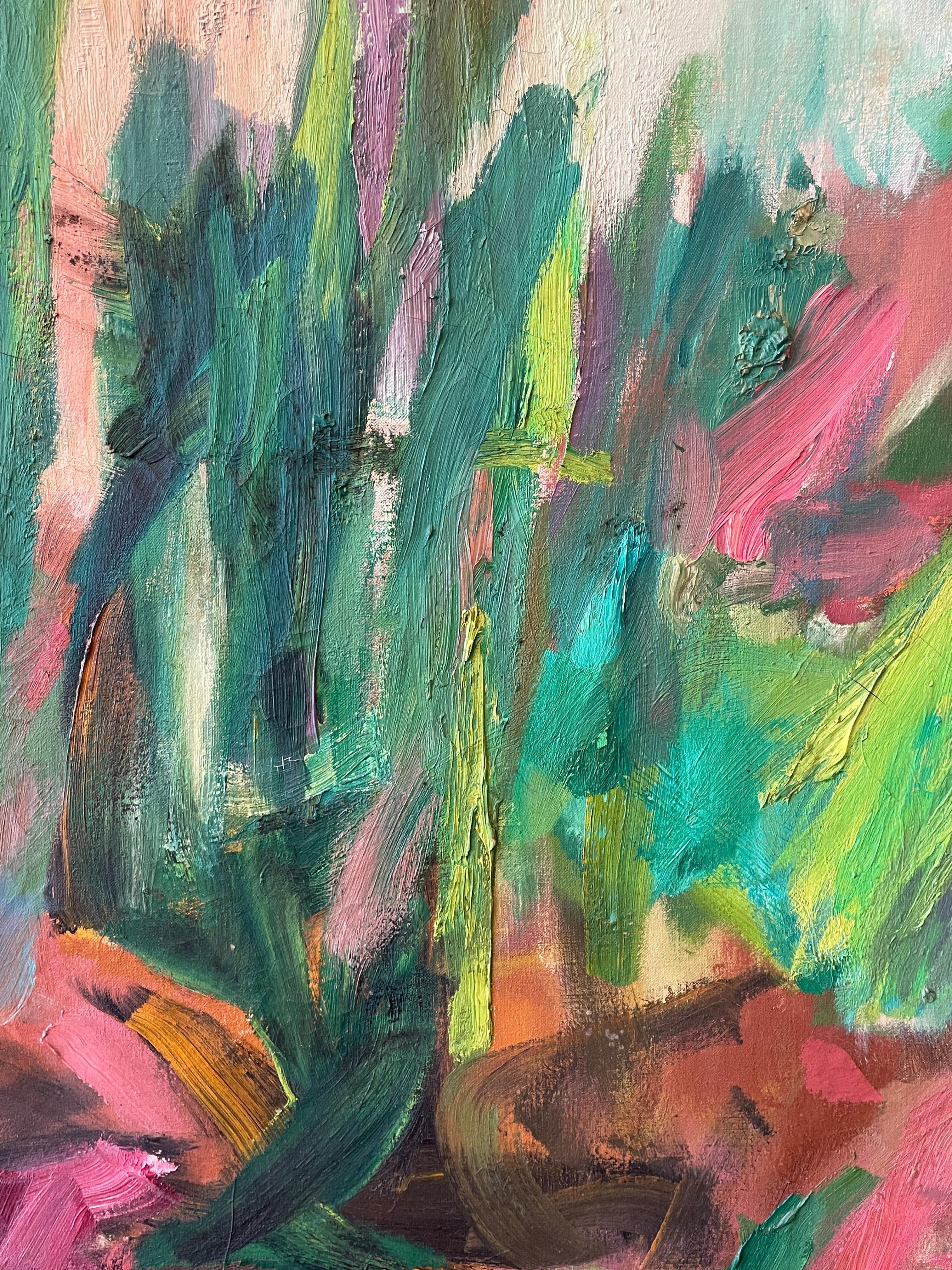 « Candélabre », Edward Millman, nature morte expressionniste abstraite colorée en vente 3