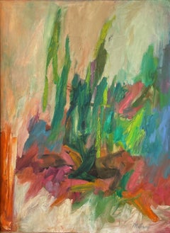 "Candelabra," Edward Millman, Colorful Abstract Expressionist Still Life