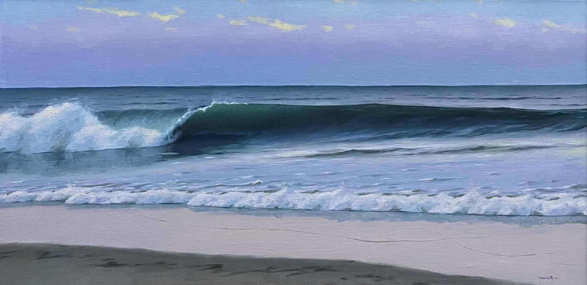 "Late July Sunrise" seascape painting by Edward Minoff