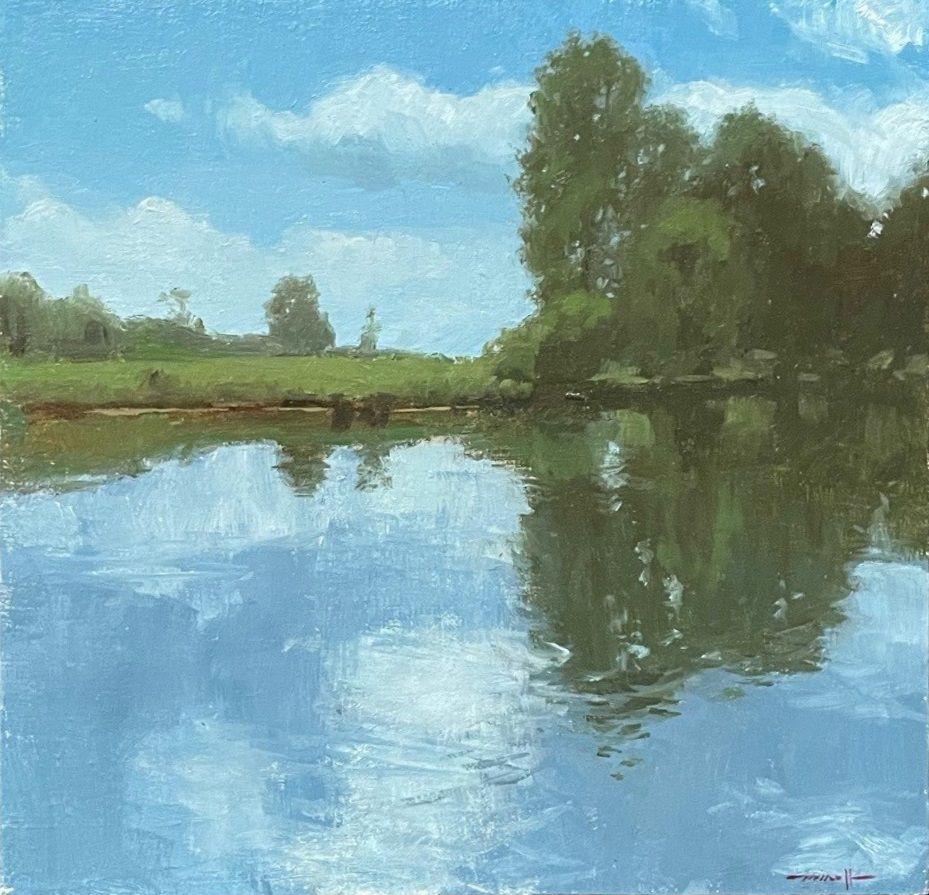 Stagno di Wethers Field - Painting di Edward Minoff