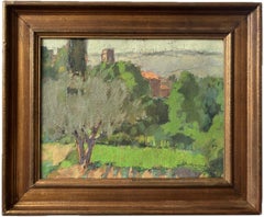 Edward Henry Molyneux, oil painting of San Miniato Monastery in Florence, Italy