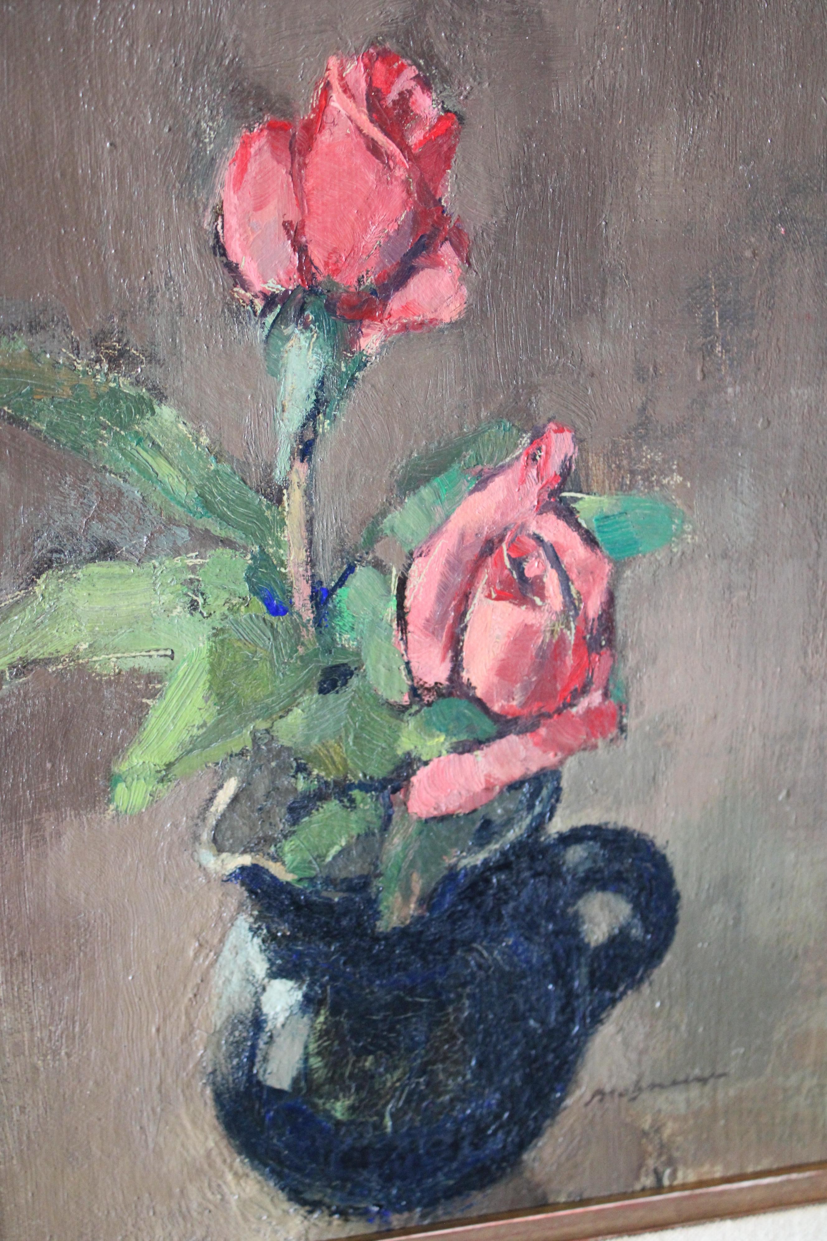 Still life oil painting, Roses Oil painting, Red roses oil painting 1