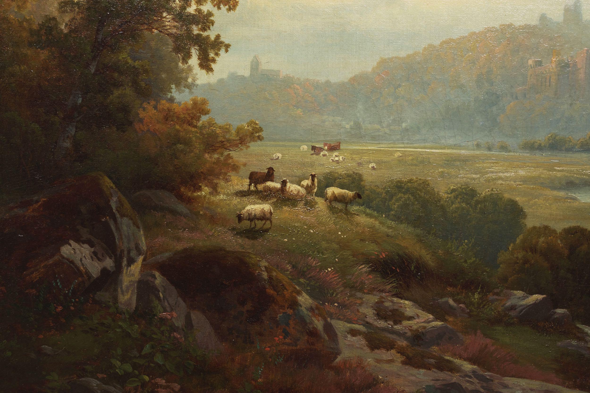 19th Century Edward Moran Painting 