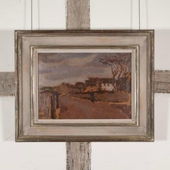 The Arch Road, Ferryside - 20th Century Rural Landscape Oil Painting with Houses
