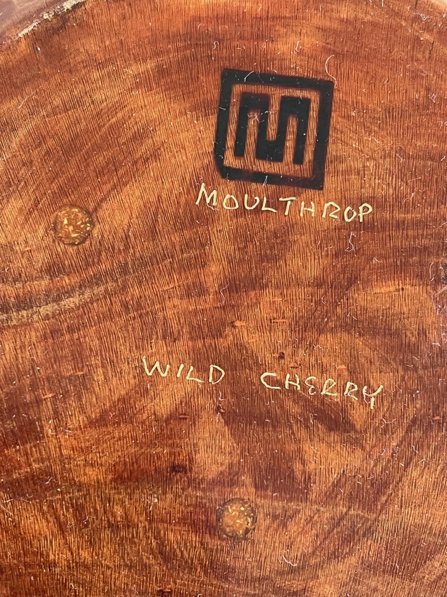 Mid-Century Modern Edward Moulthrop Wild Cherry Bowl For Sale