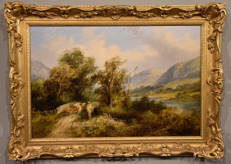 Edward Partridge Oil Painting by Edward Partridge "Cattle Grazing