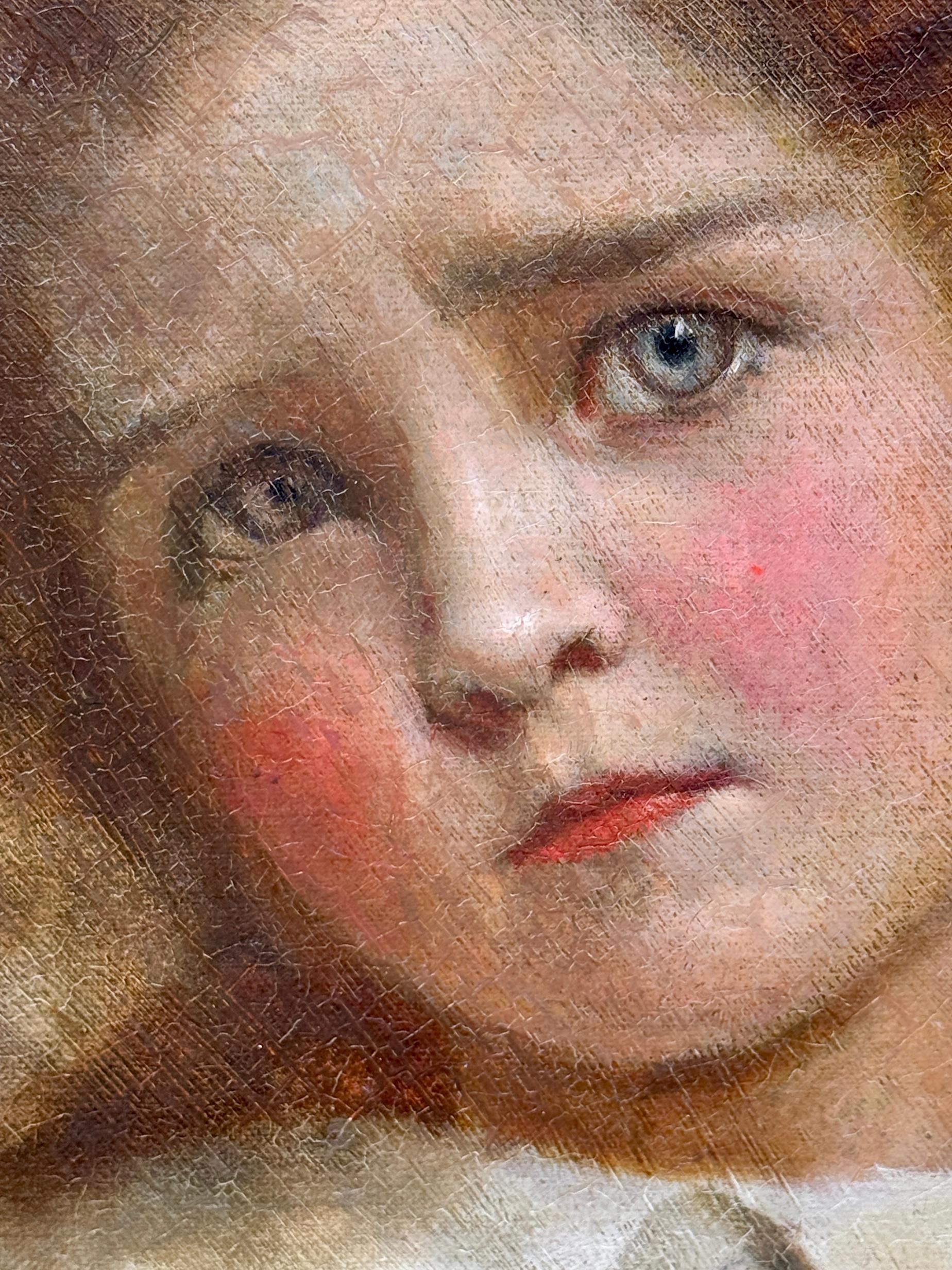 Siglo XIX Victoriano Retrato de una joven titulado 'Im Better Now' (Ahora estoy mejor) en venta 5