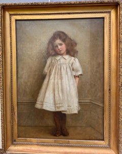 19th Victorian century Portrait of a Young girl titled 'Im Better Now'