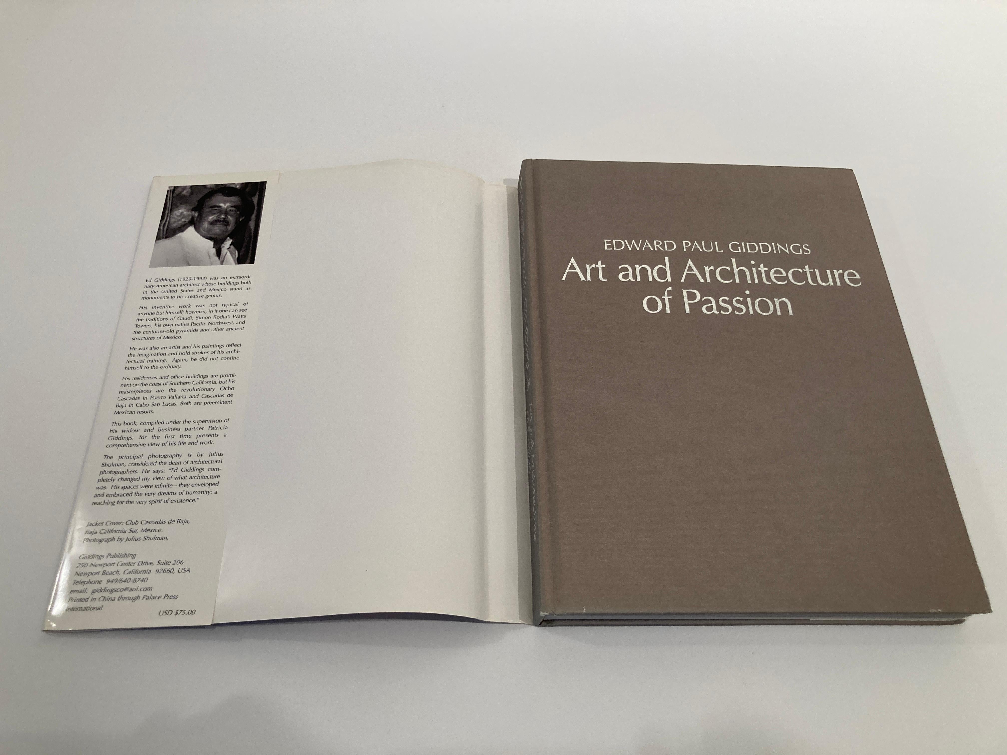 American Edward Paul Giddings: Art and Architecture of Passion Hardcover Book For Sale