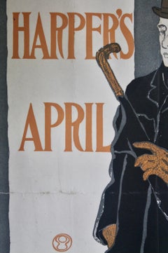 Edward Penfield Harper's April 1896 Stone Lithograph Poster