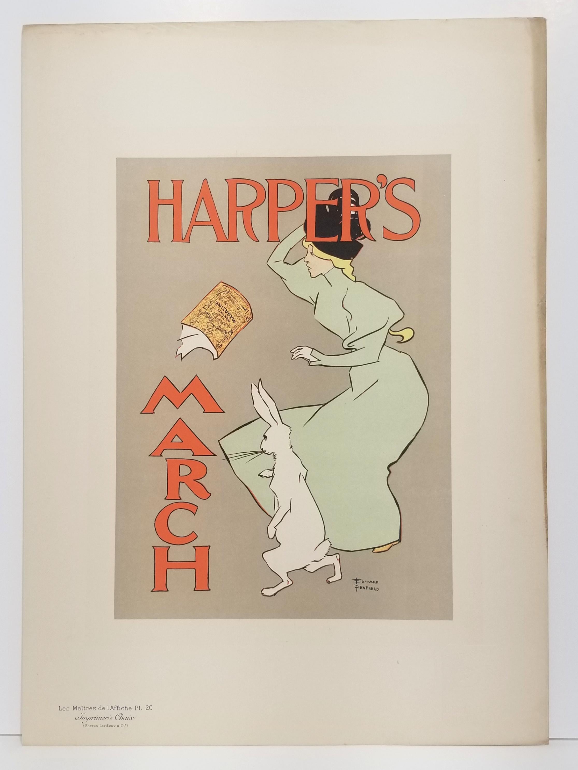 Harper's Magazine March - Print by Edward Penfield