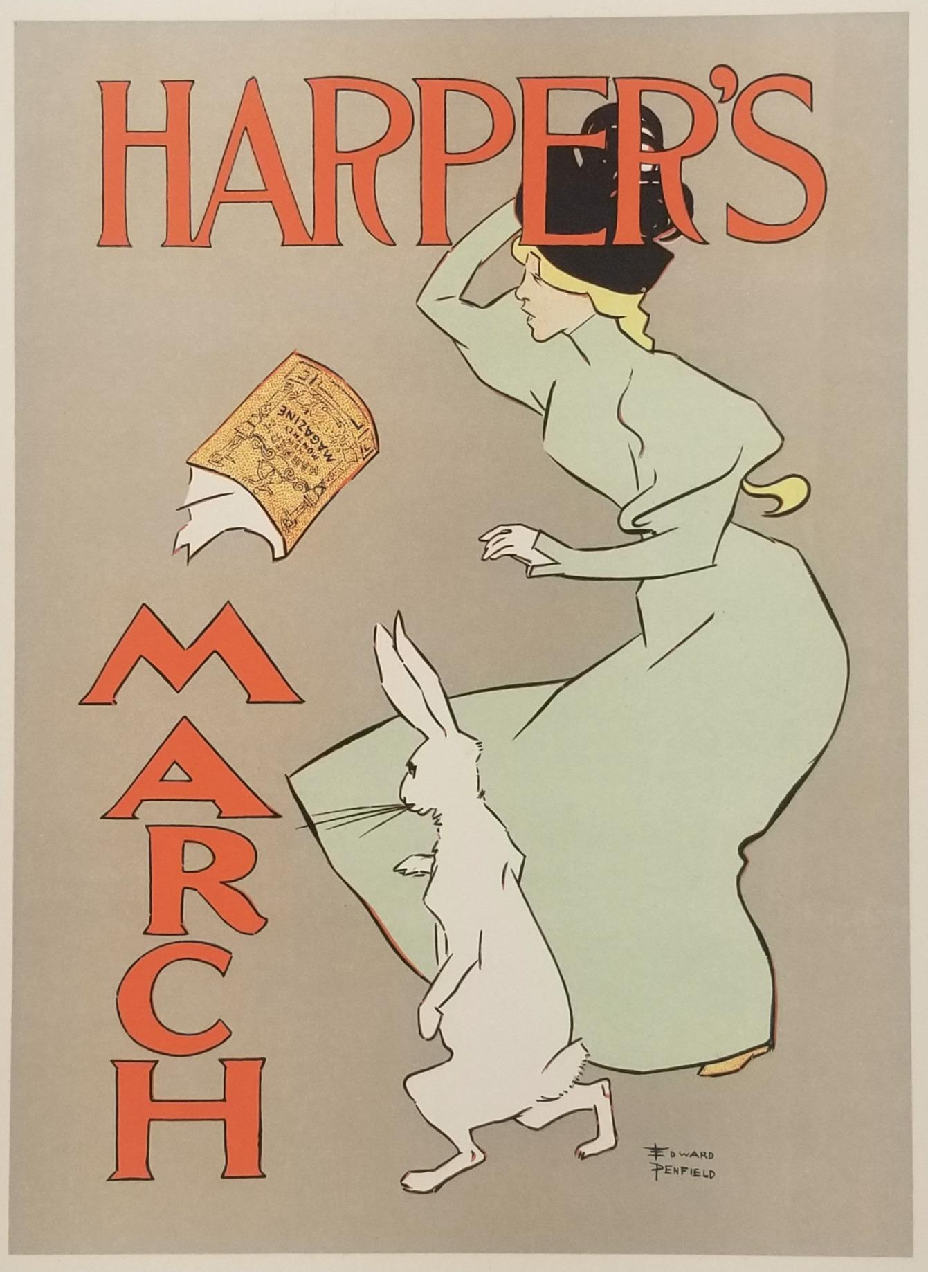 Edward Penfield Print - Harper's Magazine March