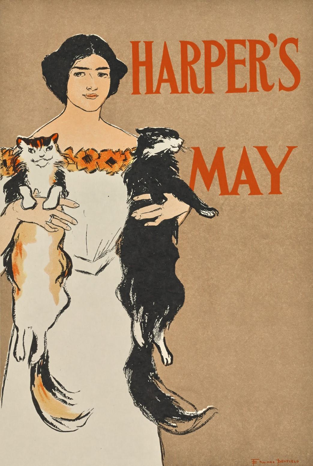 Harper's May (Teller 115) (Art nouveau), Print, von Edward Penfield