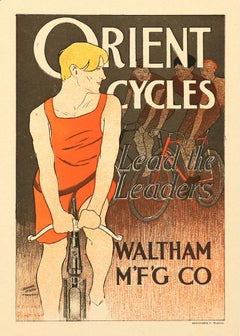 Orient Cycles: Lead the Leaders by Edward Penfield, Bicycle lithograph, 1897