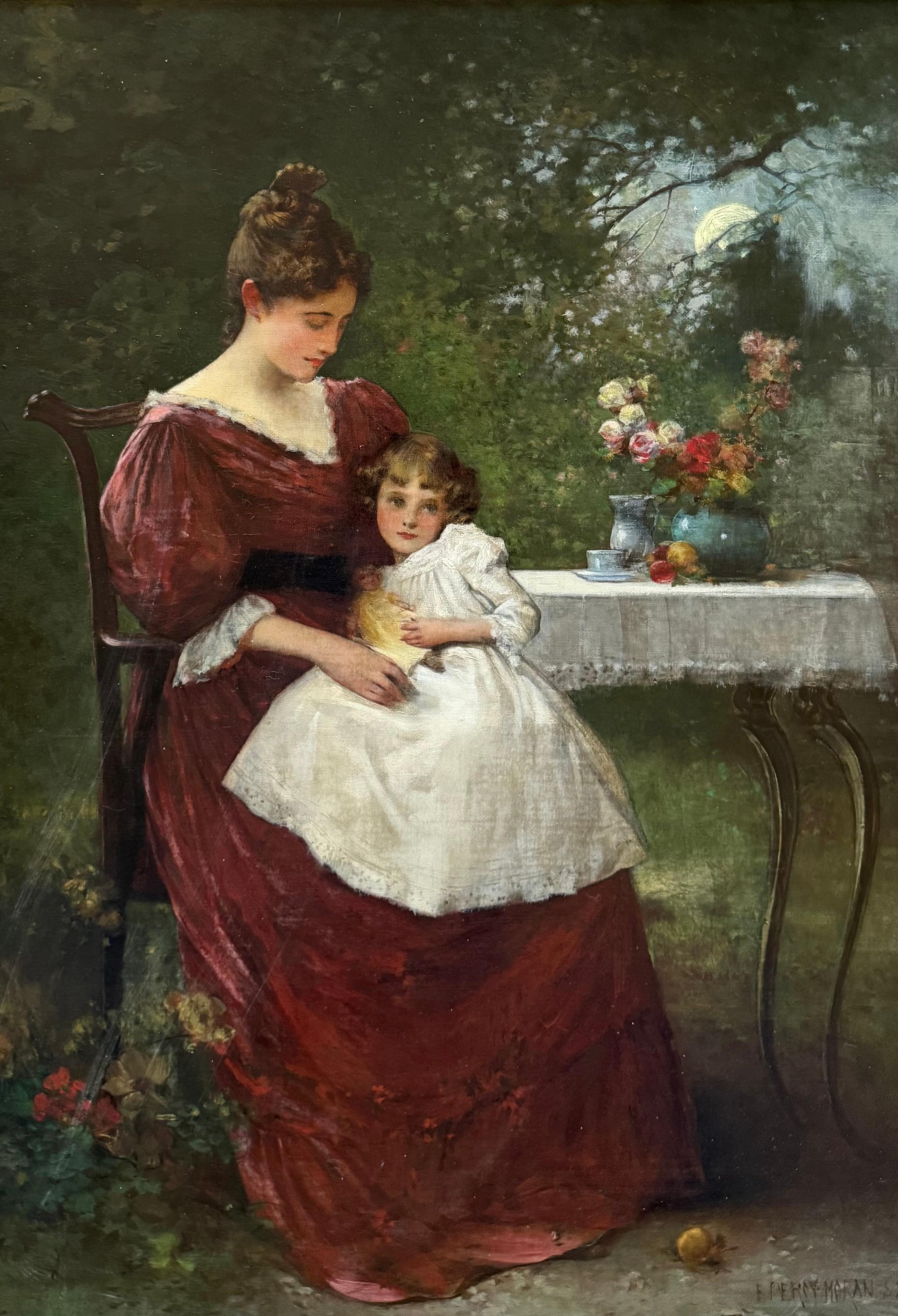 "Mutter und Child im Garten"