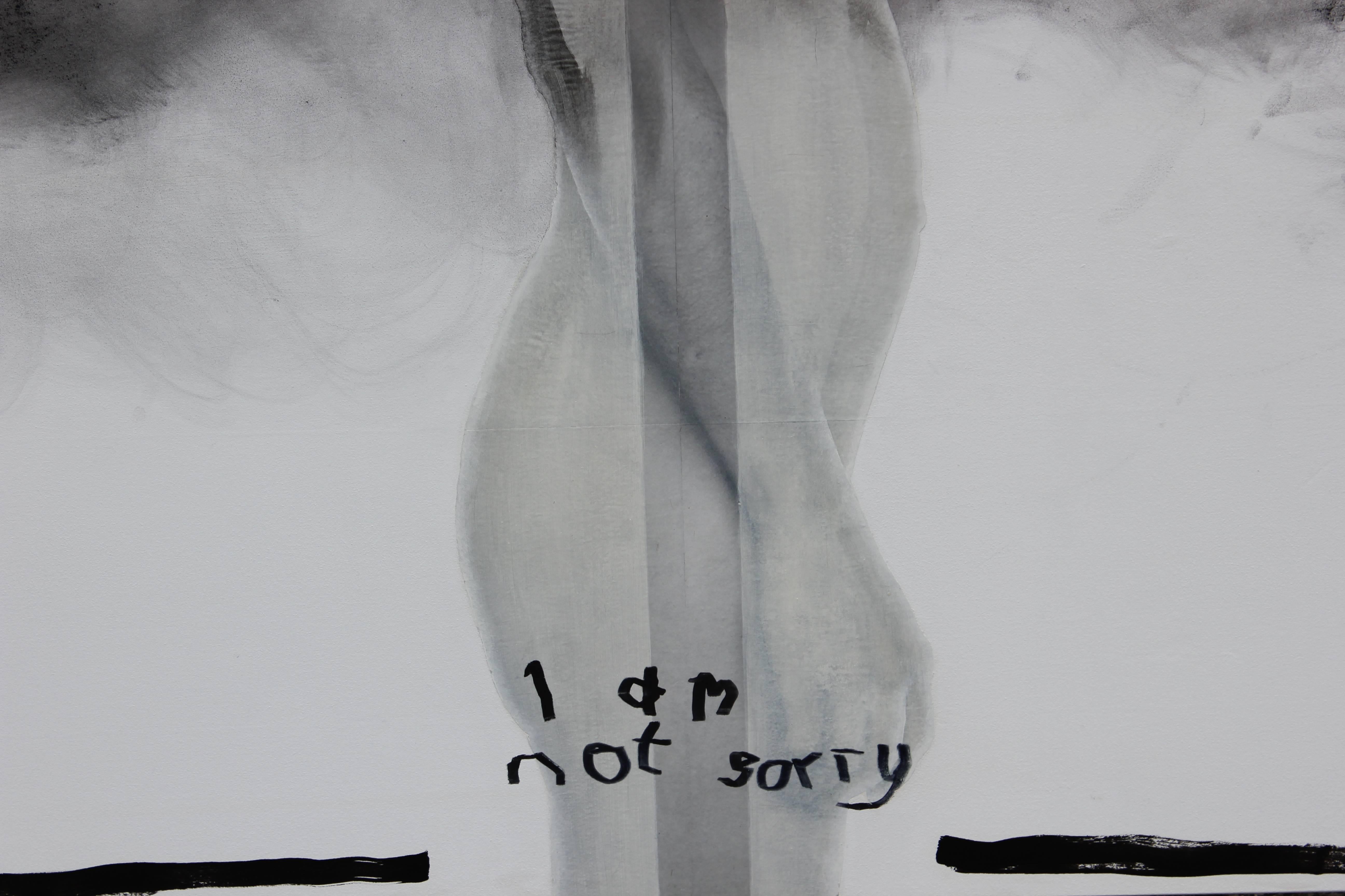 I Am Not Sorry - Abstract Painting by Edward Povey