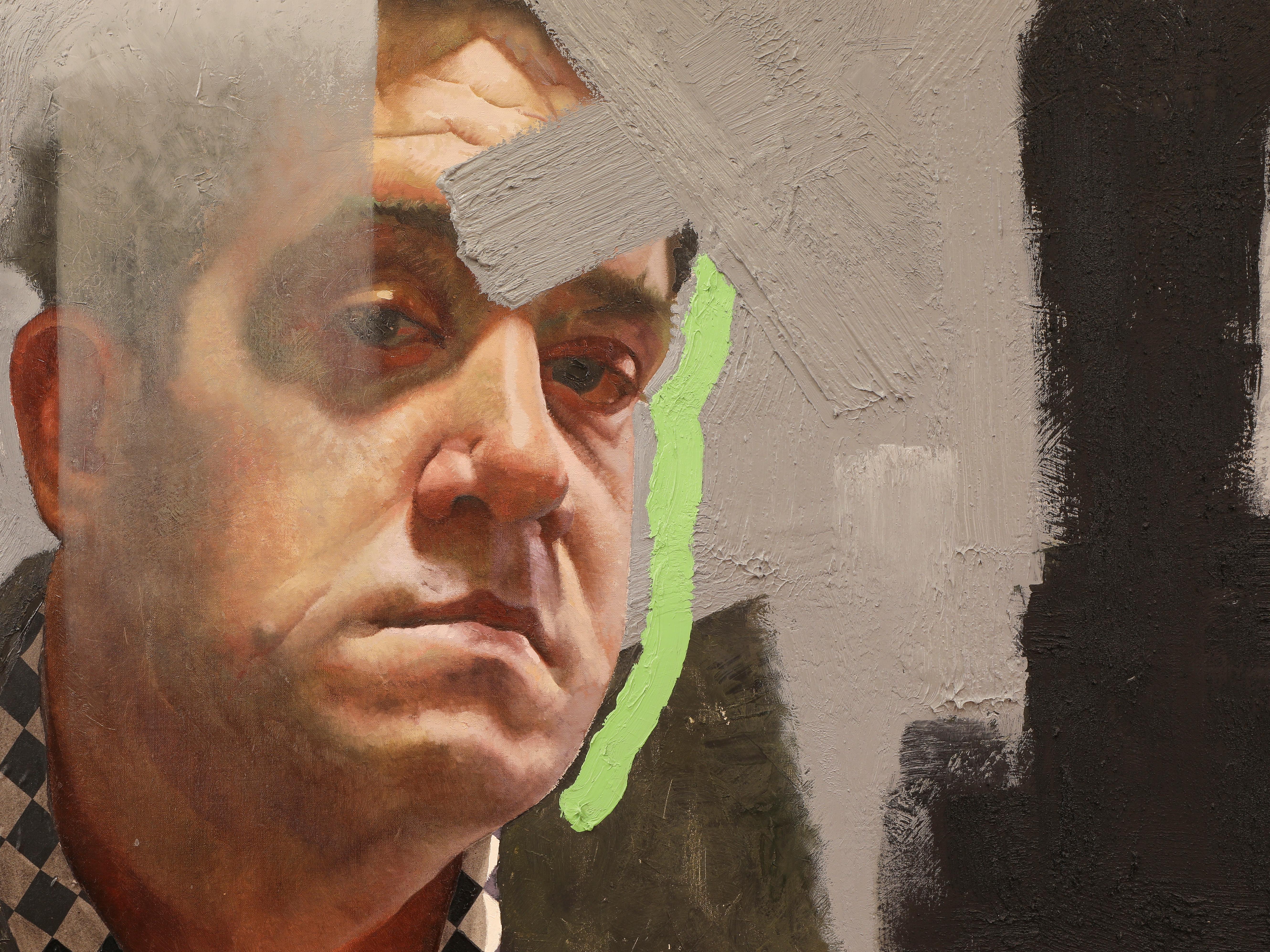 Figurative Painting di Edward Povey - Mille, 2015