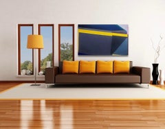 "Levee" 1973, Acrylic and Mixed Media on Canvas, Abstract Expressionism