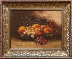 Nature morte avec raisins et pêches