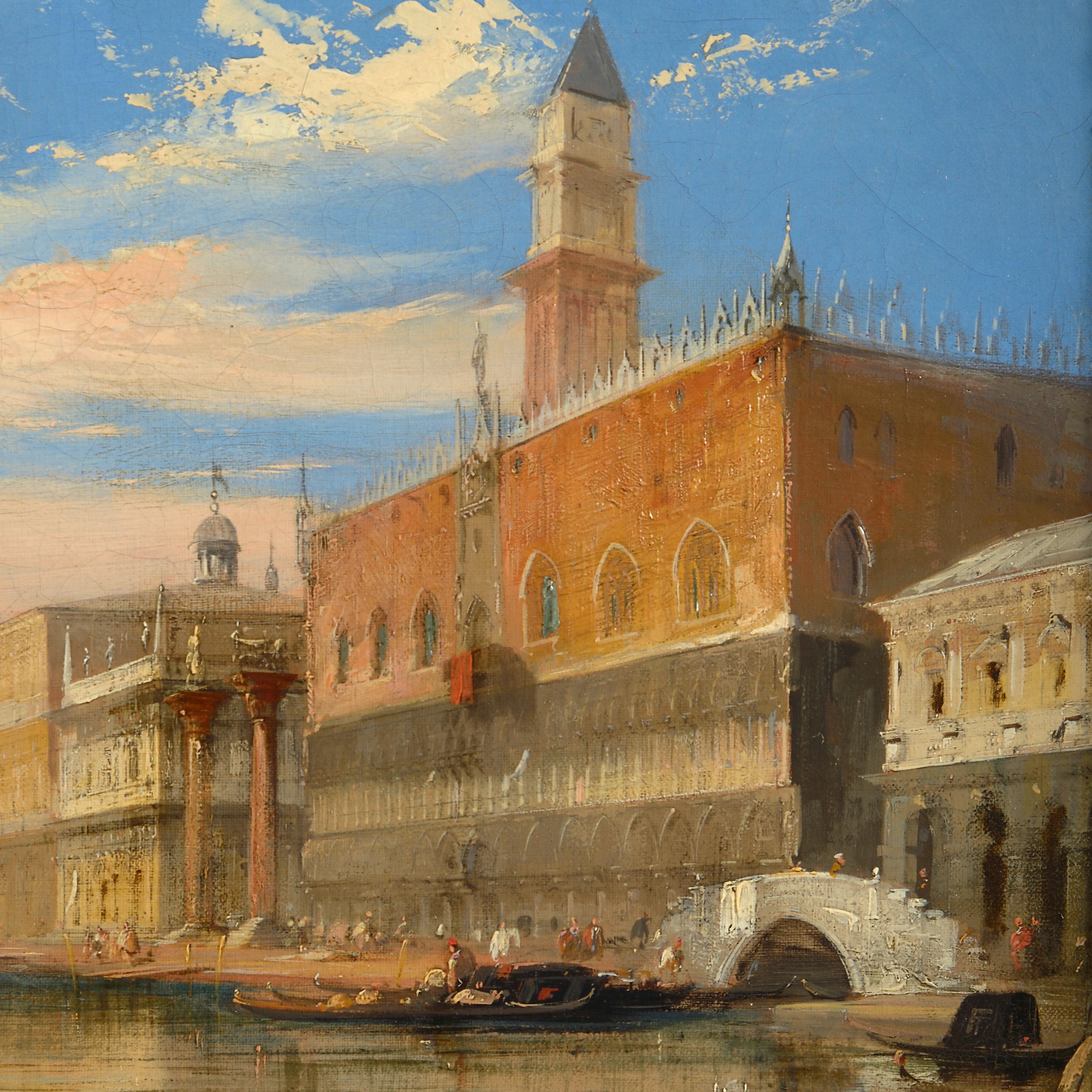 Italian Edward Pritchett, A Venetian Canal Scene