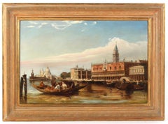 Sur le Grand Canal, Venise, regardant vers le Palais des Doges et la Piazzetta