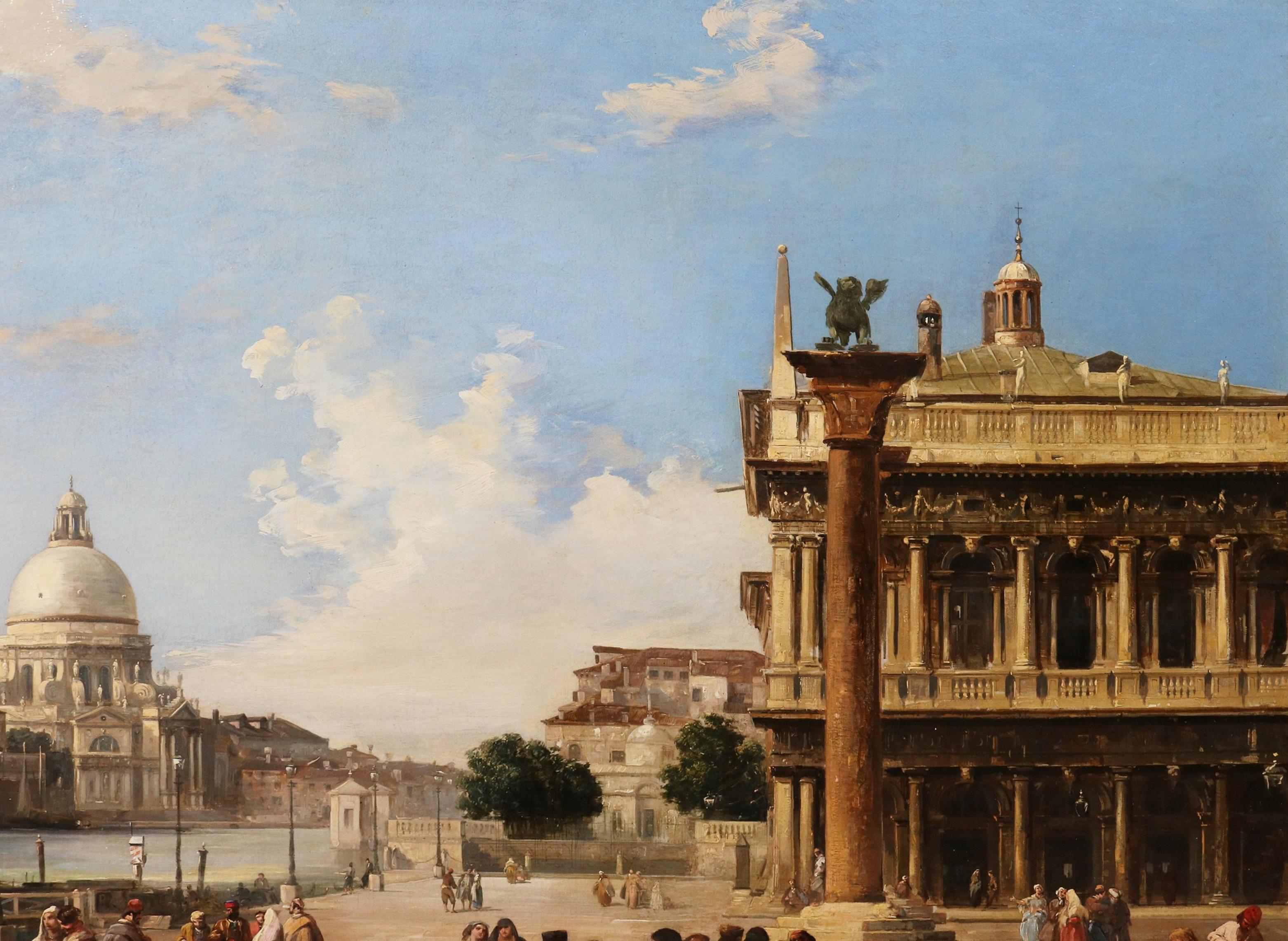 Der Canal Grande von St. Marks, Venedig - Großes Ölgemälde aus dem 19. im Angebot 2