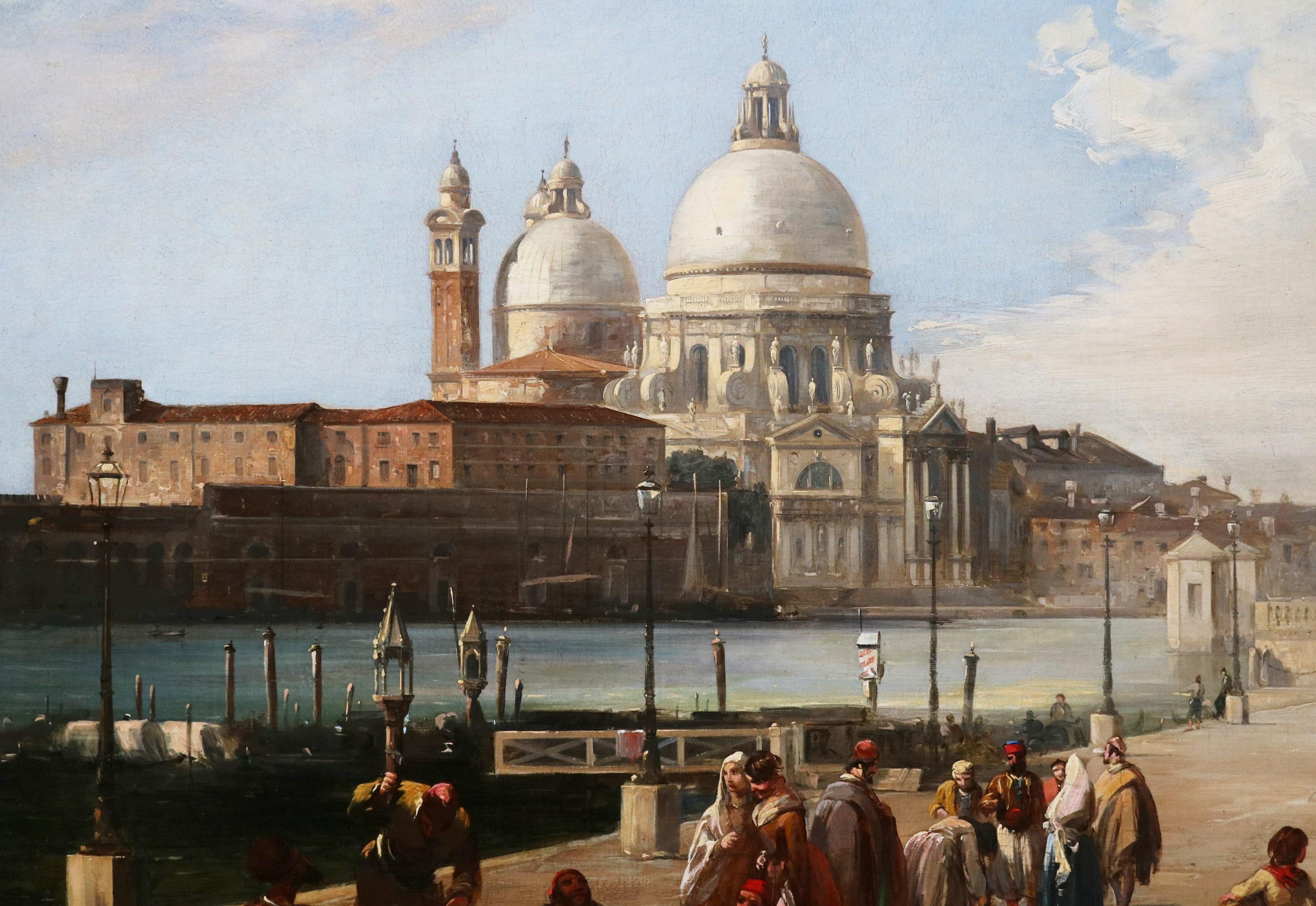 Der Canal Grande von St. Marks, Venedig - Großes Ölgemälde aus dem 19. im Angebot 3