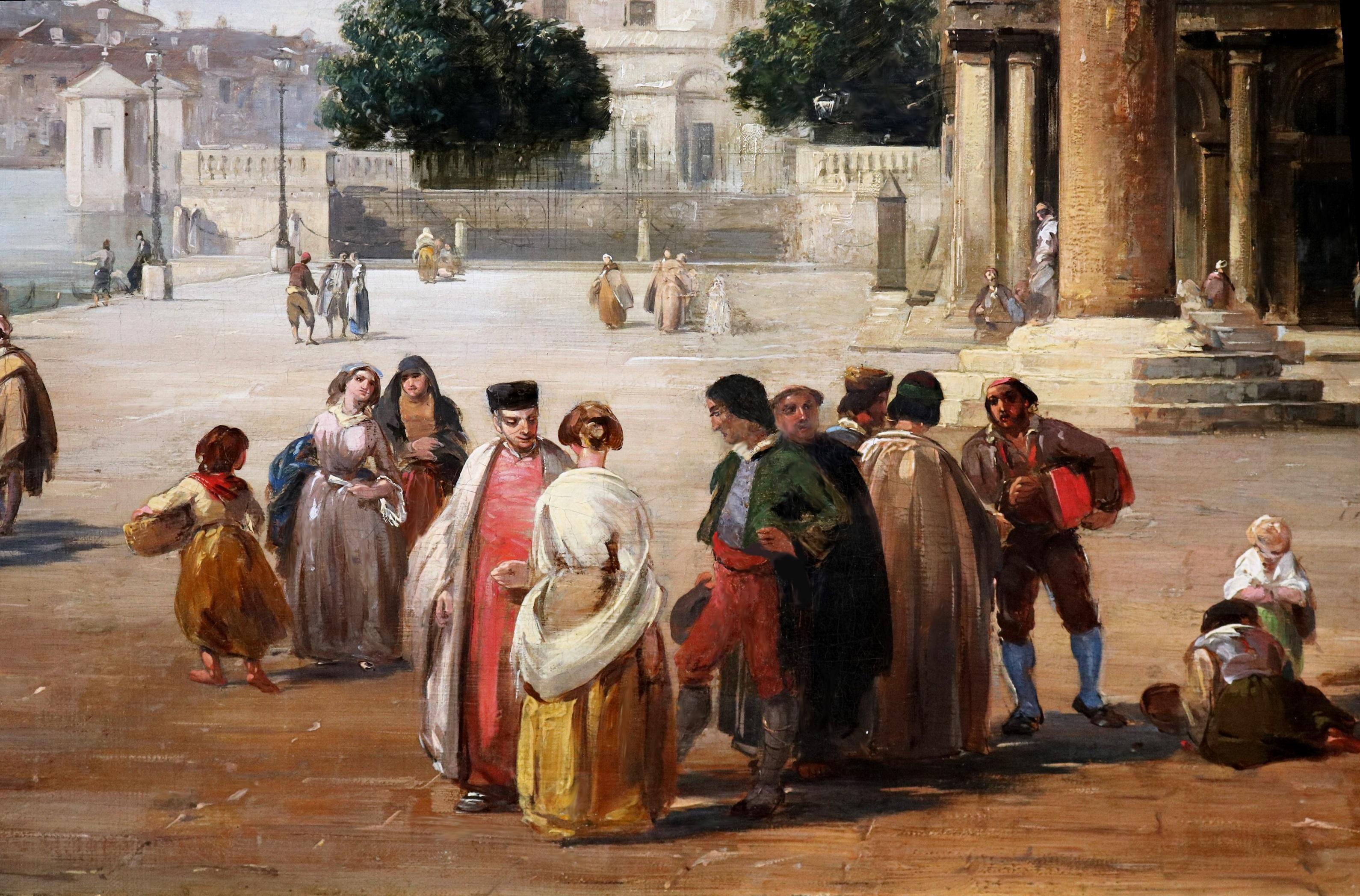 Der Canal Grande von St. Marks, Venedig - Großes Ölgemälde aus dem 19. im Angebot 4