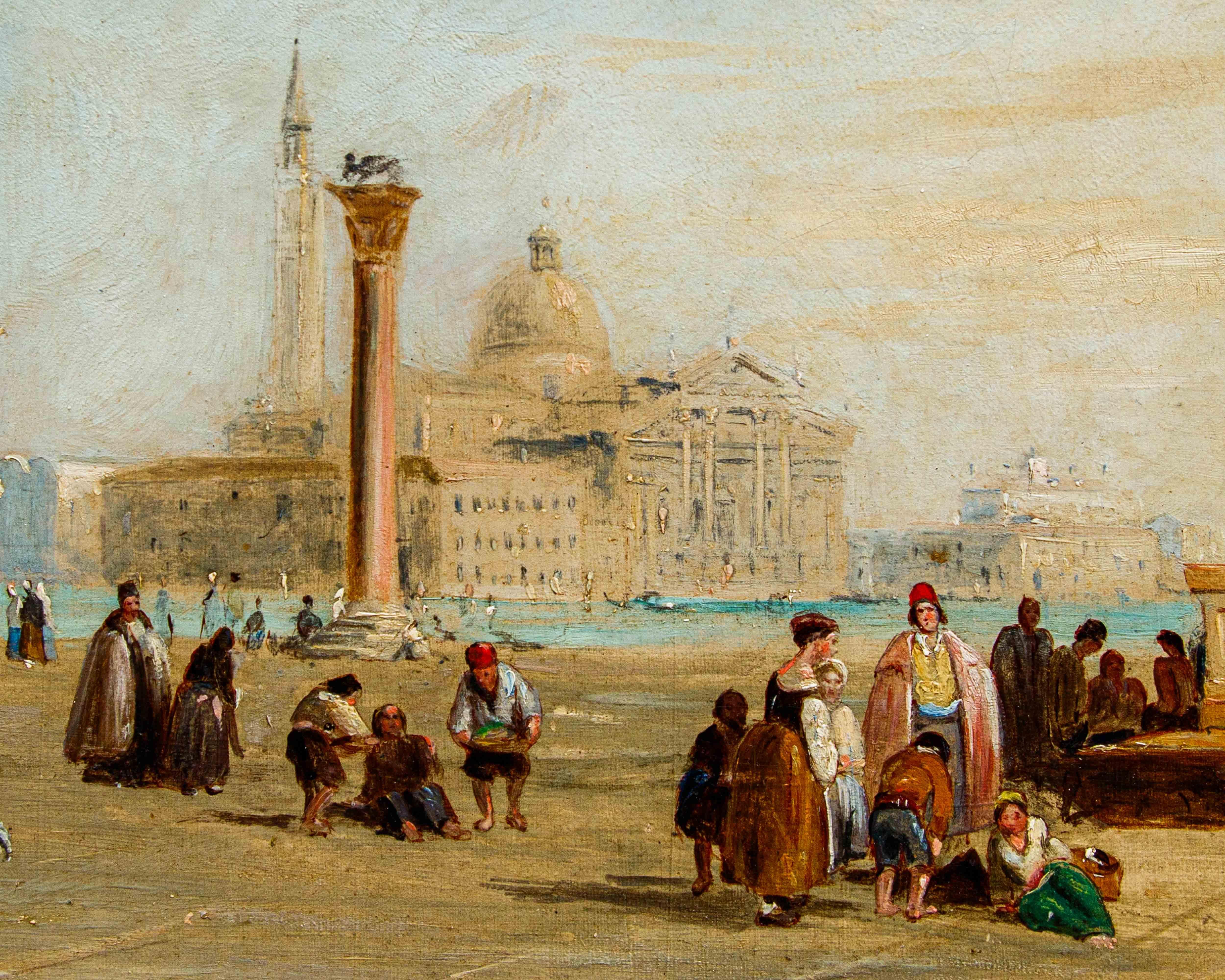 vista de la Plaza de San Marcos - Painting de Edward Pritchett