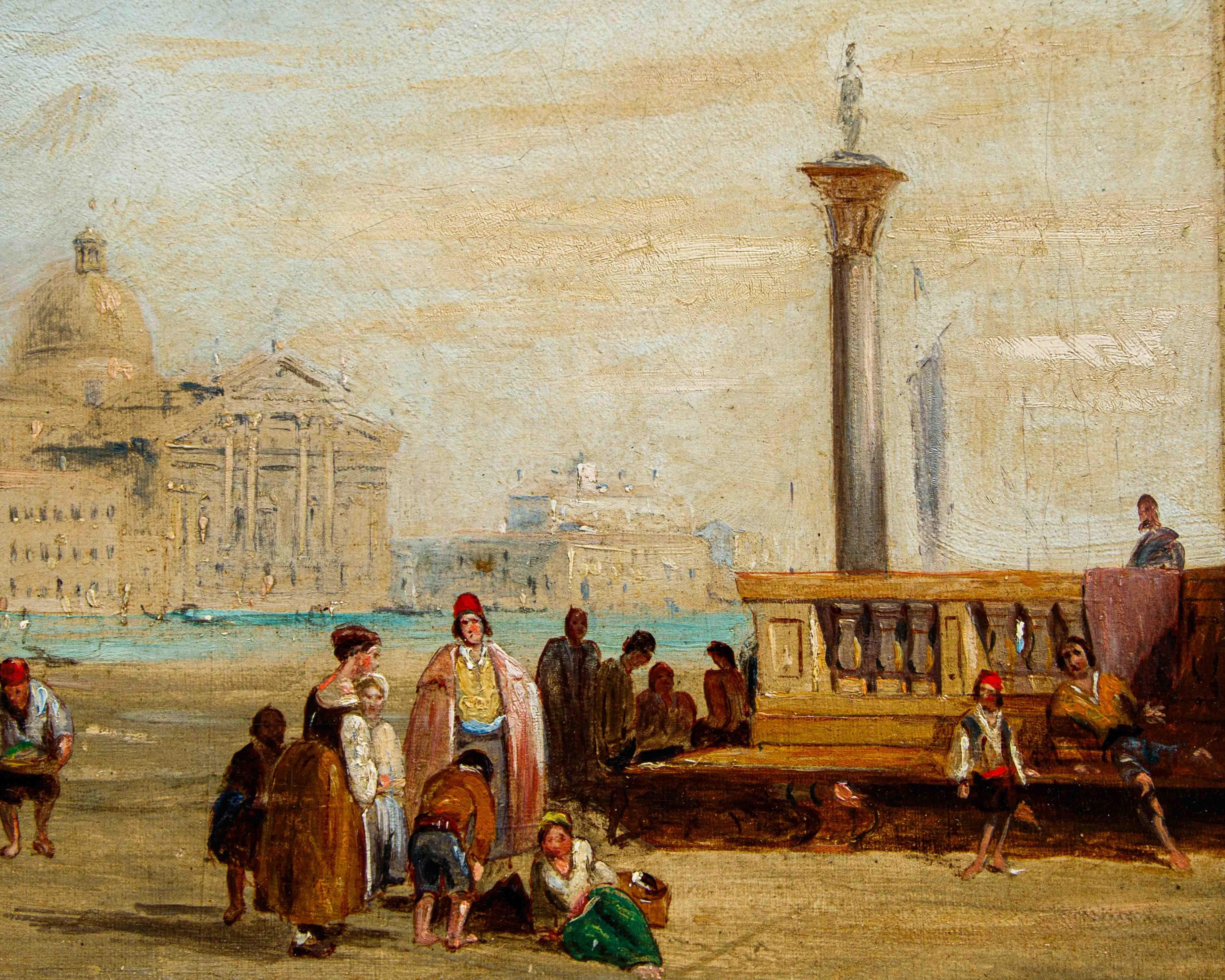 Edward Pritchett (activo entre 1828 y 1864)

Vista de la Plaza de San Marcos

Óleo sobre lienzo, 25 x 35,5 cm

Enmarcado, 38 x 47 cm

Las noticias sobre la vida del pintor de origen británico Edward Pritchett parecen particularmente limitadas: en