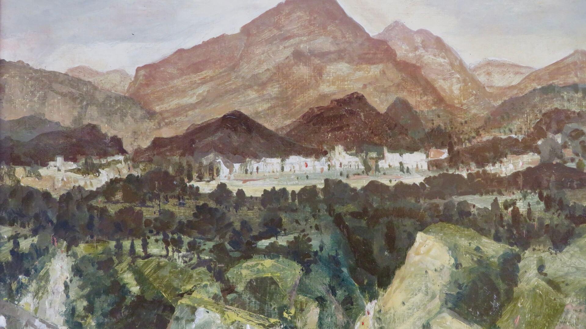 Edward Pullee NEAC - Paesaggio spagnolo POST IMPRESSIONISTA dipinto ad olio originale 4