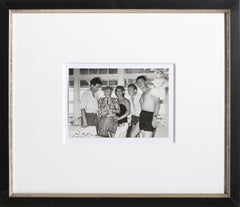 Pablo Picasso with His Family, Photograph by Edward Quinn w/Drawing by Picasso