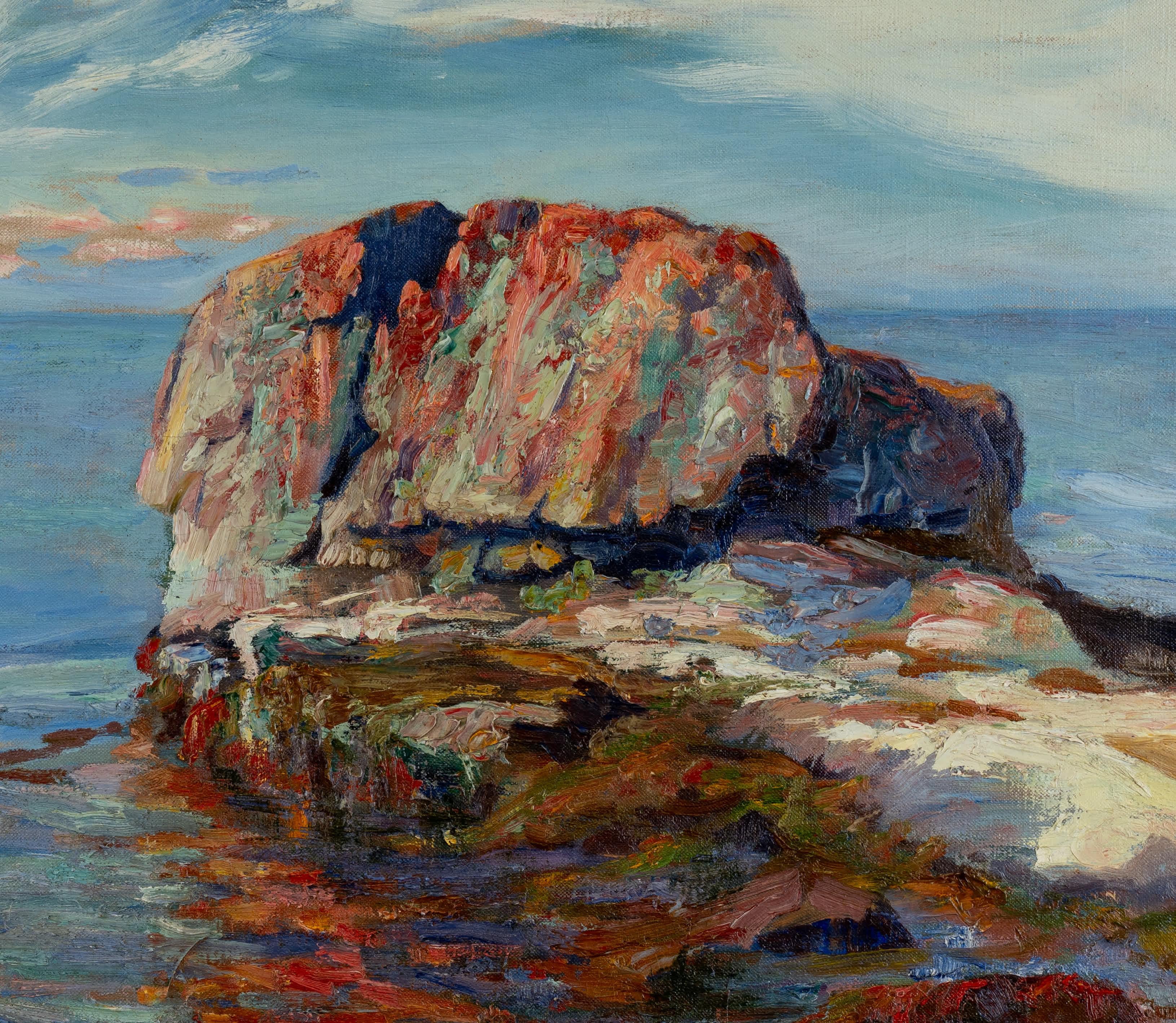 Orilla fauvista - Painting Fauvista de Edward Reynolds Kingsbury 