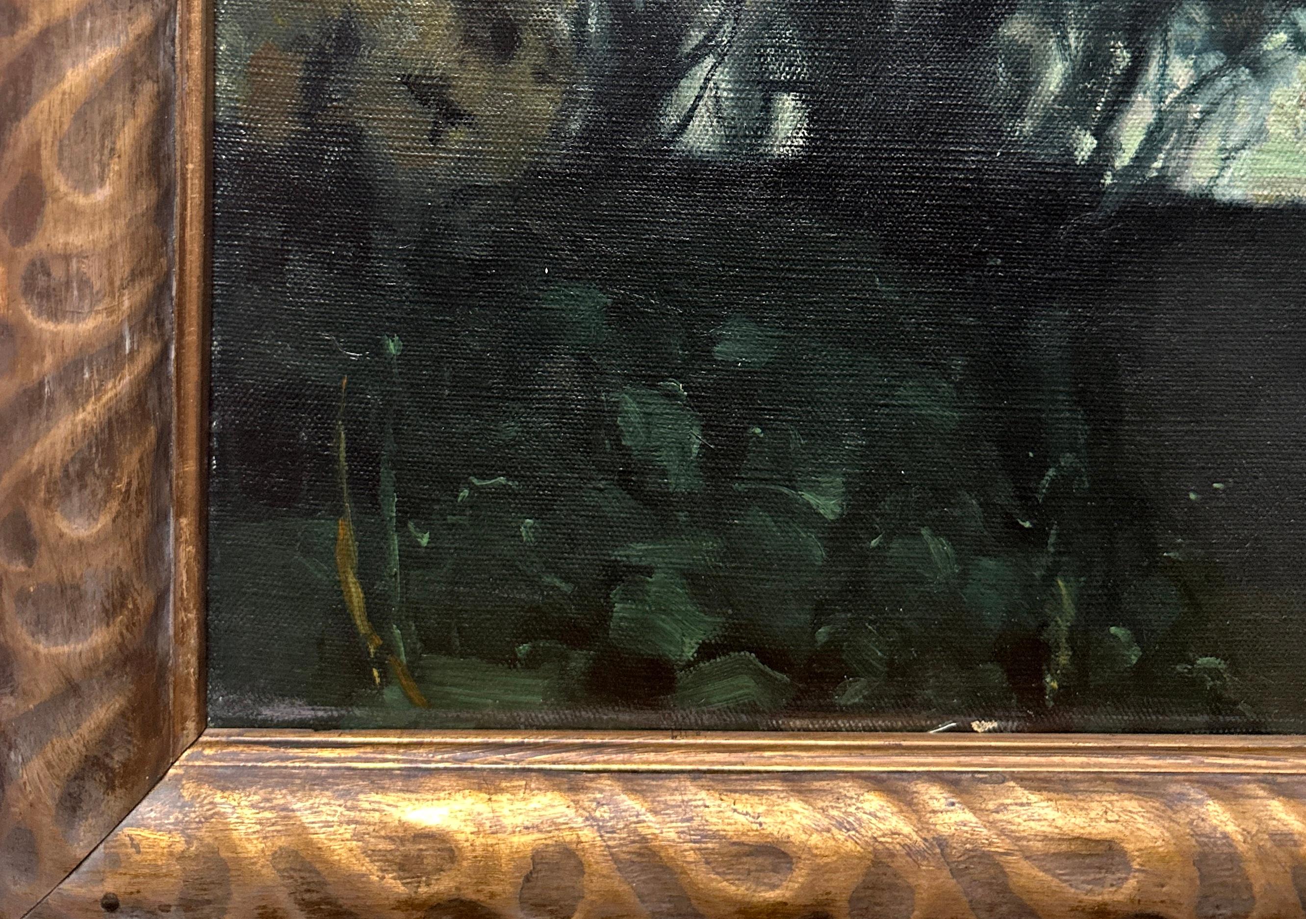 Nightscape Oil-Paint, Californian Sacramento Artist, Impressionist, Museum For Sale 1