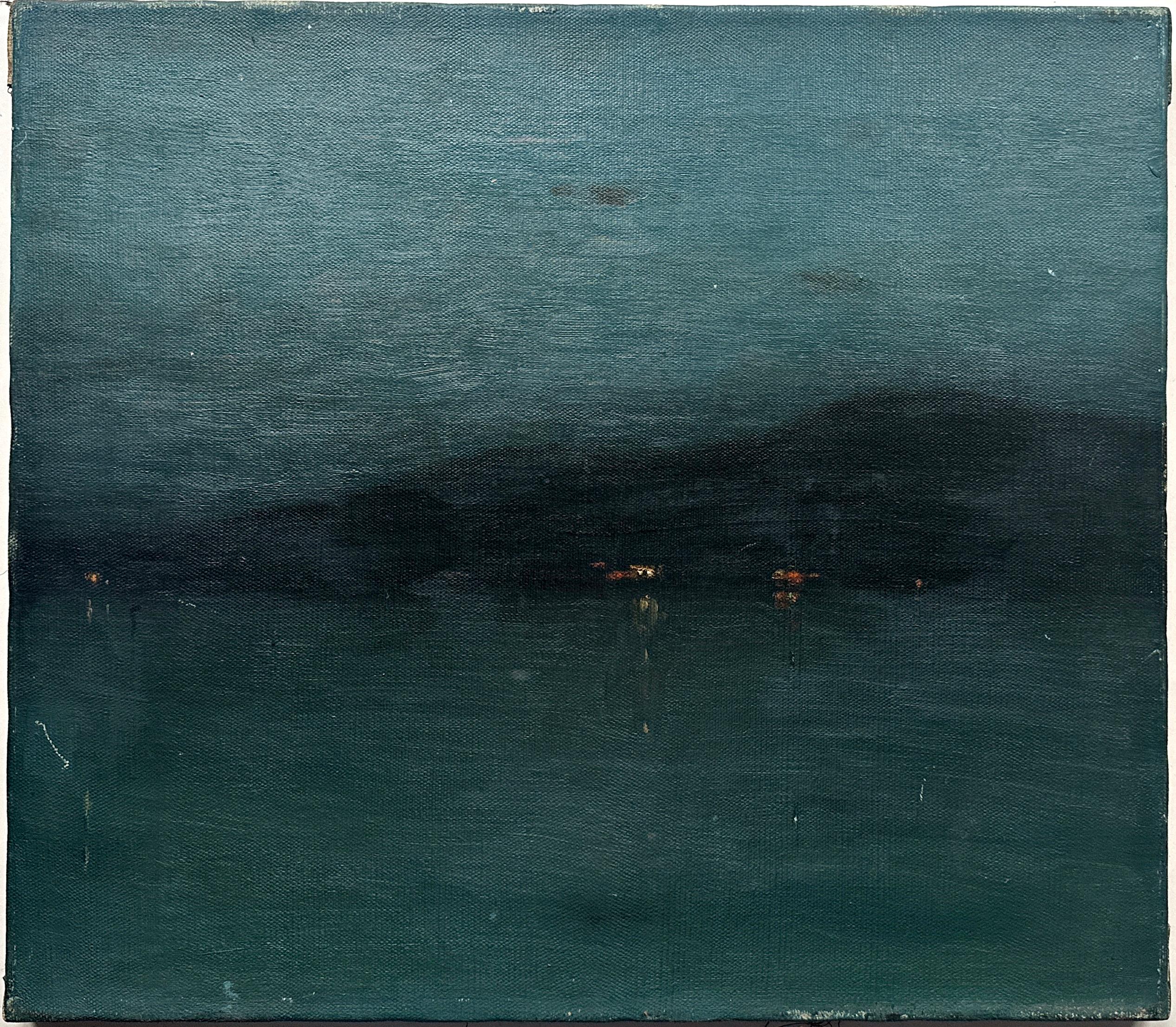 Sternennacht Ölgemälde, Kalifornischer Künstler aus Sacramento, Impressionist, Museum