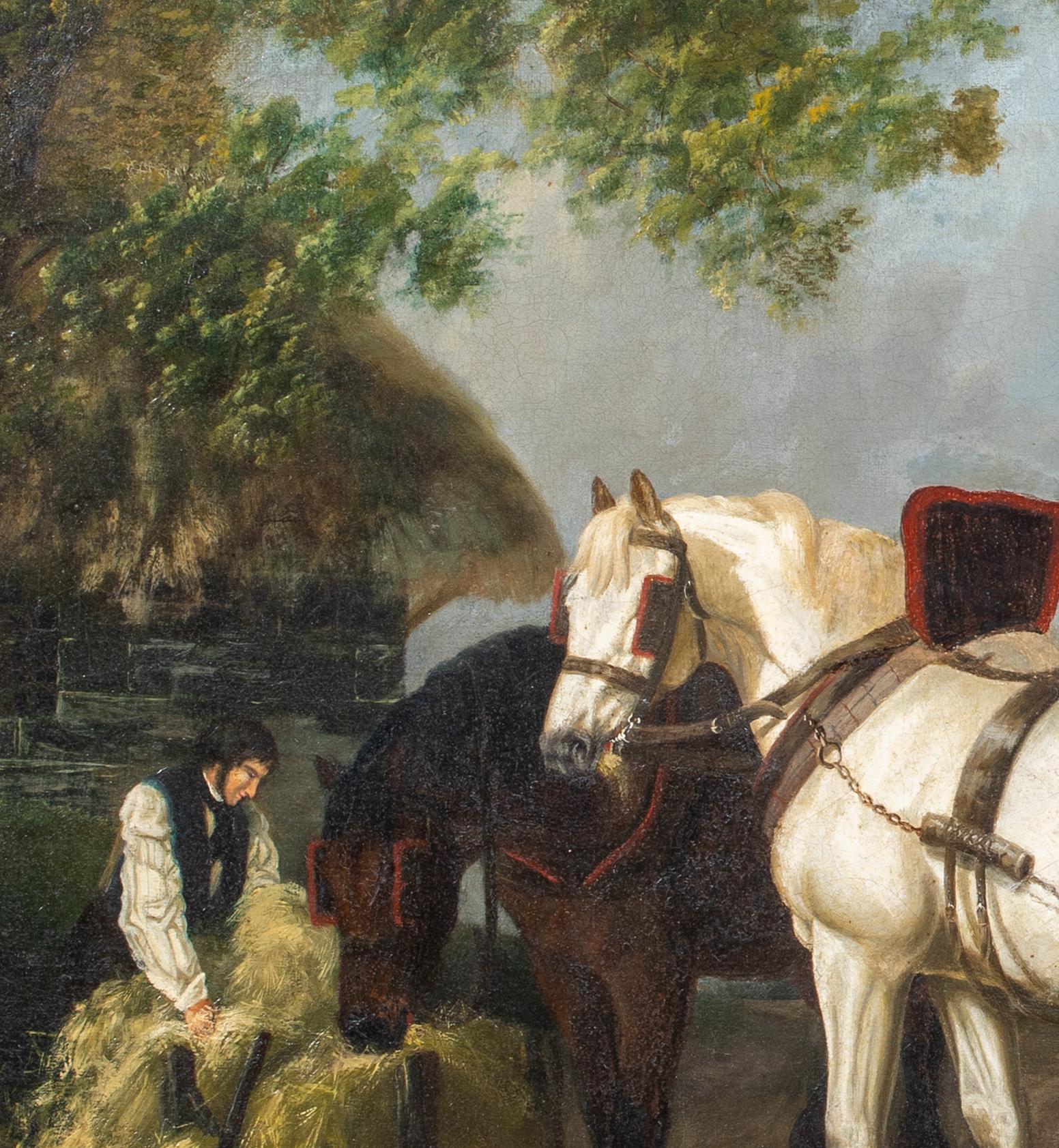 Feeding The Plough Horses, 19th Century For Sale 3