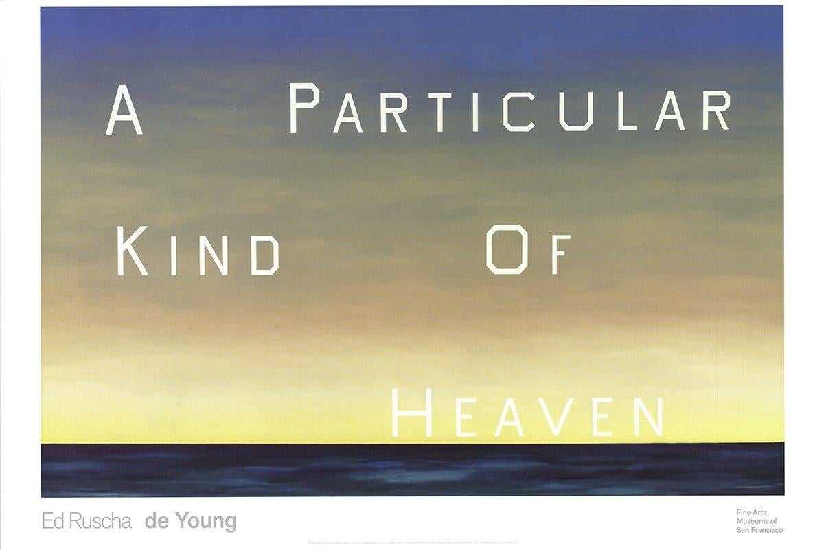 2001 After Edward Ruscha 'A Particular Kind of Heaven' Pop Art USA  - Print by Ed Ruscha