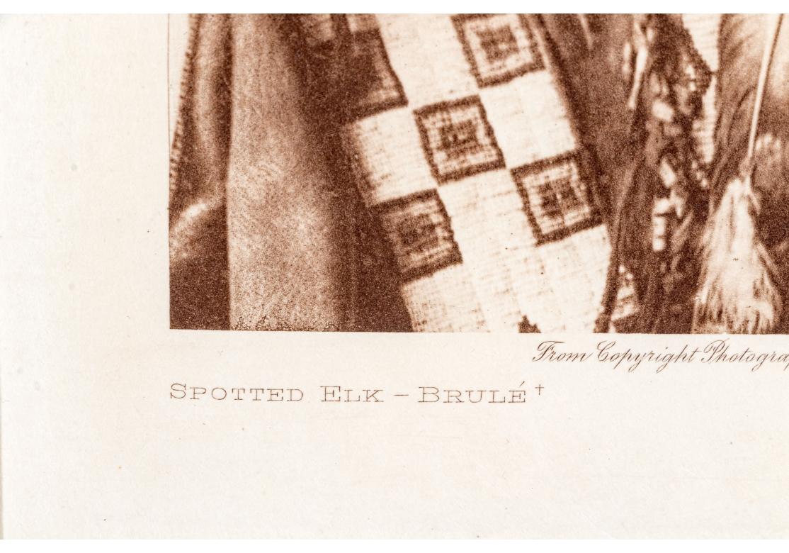 Edward S. Curtis (1868-1952) Raro fotograbado en sepia titulado 
