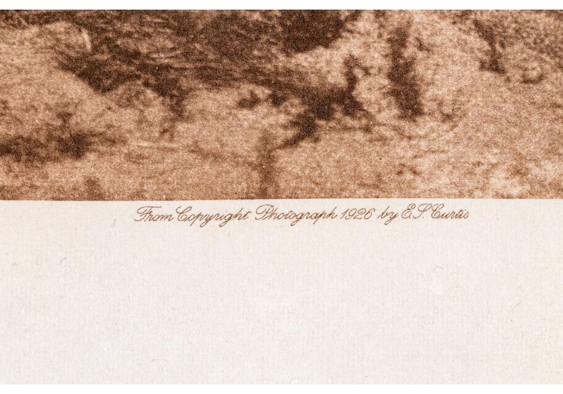 Sepia-Fotogravur mit dem Titel 