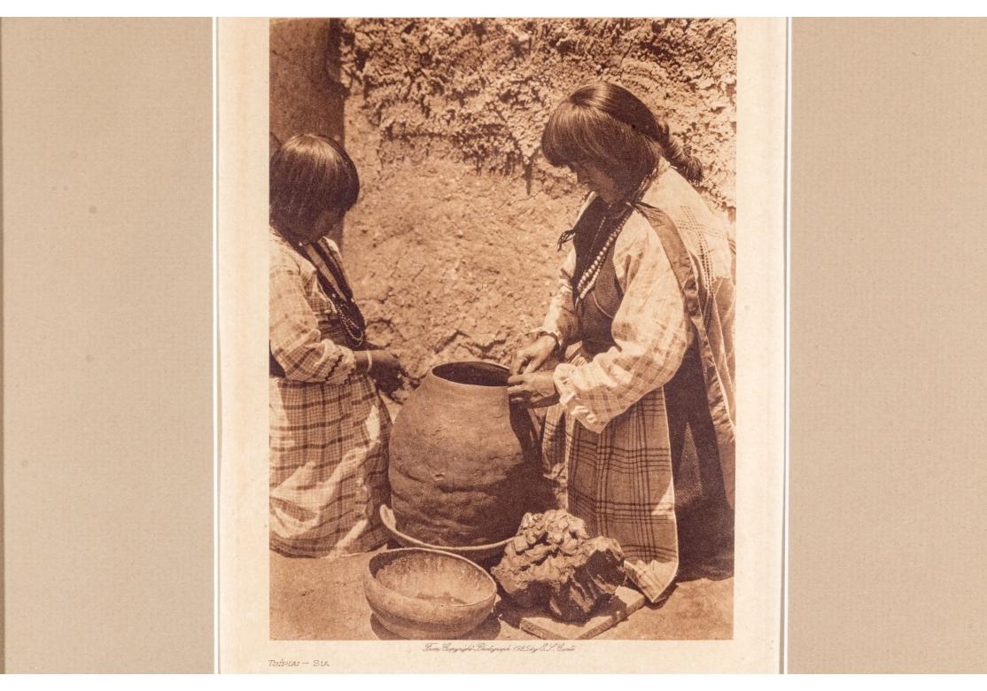 Sepia photogravure titled 
