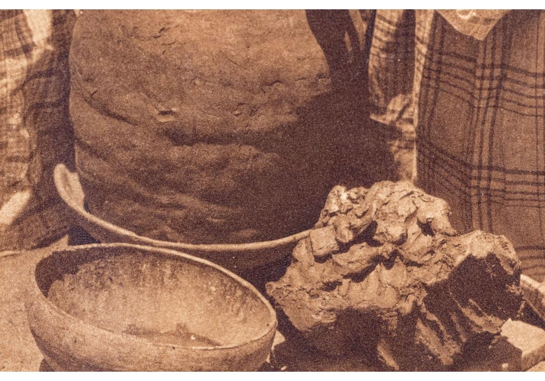 Native American Edward S. Curtis (1868-1952) Scarce Sepia Photogravure Titled Tsipiai - Sia For Sale