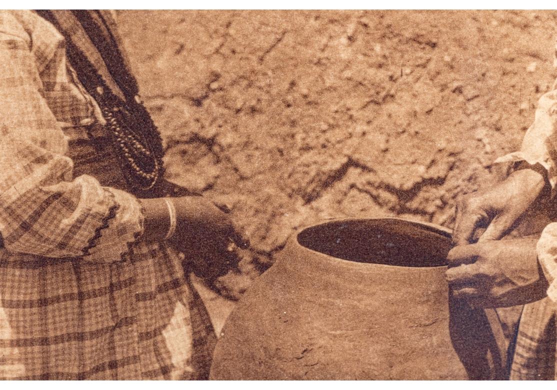 Edward S. Curtis (1868-1952) Scarce Sepia Photogravure Titled Tsipiai - Sia For Sale 1